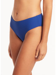 Sea Level Spinnaker Mid Bikini Bottoms in Royal, view 3, click to see full size