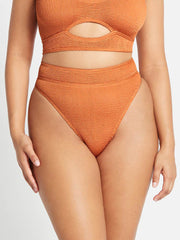 Bond-eye Shimmer Savannah Brief in Burnt Orange, view 1, click to see full size