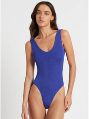 Bond-eye Shimmer Mara One Piece in Lapis Shimmer, view 1, click to see full size