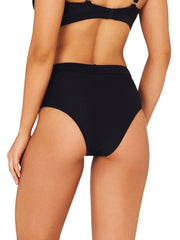 Baku Rococco Belted High Waist Bottom Black, view 2, click to see full size