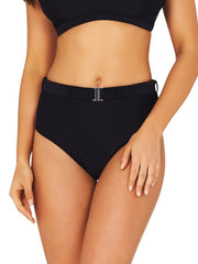 Baku Rococco Belted High Waist Bottom Black, view 1, click to see full size