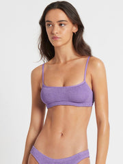 Bond-eye Strap Saint Crop In Mauve, view 1, click to see full size