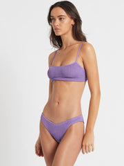 Bond-eye Strap Saint Crop In Mauve, view 3, click to see full size