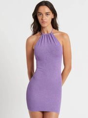 Bond-eye Imogen Dress In Mauve, view 1, click to see full size