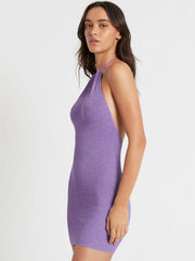 Bond-eye Imogen Dress In Mauve, view 3, click to see full size
