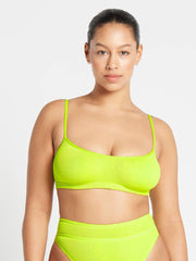 Bond-eye Eco Strap Saint Crop in Sunny Lime, view 1, click to see full size