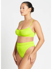 Bond-eye Eco Strap Saint Crop in Sunny Lime, view 4, click to see full size