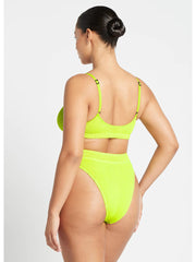 Bond-eye Eco Strap Saint Crop in Sunny Lime, view 2, click to see full size