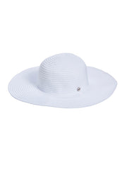 Seafolly Lizzy Ribbon Hat White, view 1, click to see full size