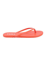 TKEES Solids Sandals Coral, view 2, click to see full size
