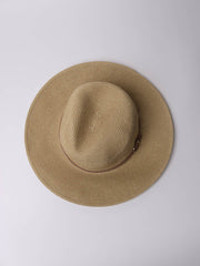 Baku Fedora Hat in Natural, view 3, click to see full size