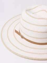 Pia Rossini Cruise Hat in White, view 3, click to see full size
