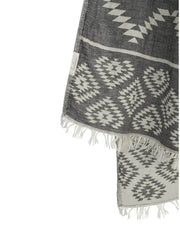 Handloom Tribe Towel Black, view 1, click to see full size