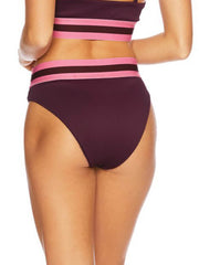 Beach Riot Harper Full Bottoms Maroon, view 2, click to see full size