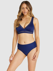 Baku Rococco D/DD Bralette Long Line in Admiral, view 4, click to see full size