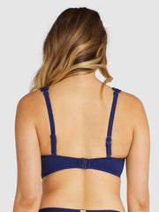 Baku Rococco D/DD Bralette Long Line in Admiral, view 2, click to see full size