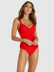 Baku Rococco Booster One Piece in Machine Red, view 4, click to see full size
