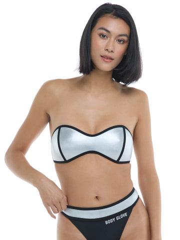 Body Glove The 91 Tainted Love Bandeau In Silver