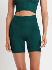 Bond-eye Cara Shorts in Jewel Green, view 1, click to see full size