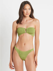 Bond-eye Shimmer Blake Bandeau in Citron, view 3, click to see full size