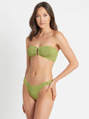 Bond-eye Shimmer Blake Bandeau in Citron, view 4, click to see full size