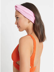Bond-eye Eco Headband In Baby Pink, view 2, click to see full size