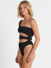 Bond-eye Rico One Piece in Black, view 3, click to see full size