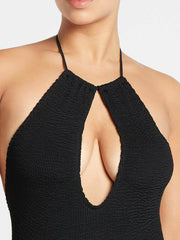 Bond-eye Bisou One Piece In Black, view 4, click to see full size
