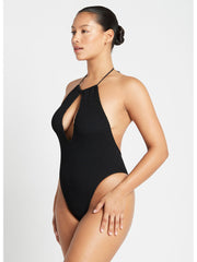 Bond-eye Bisou One Piece In Black, view 3, click to see full size