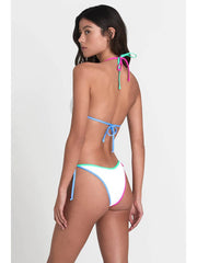 Bond-eye Eco Strap Sofie Triangle In White Multi, view 2, click to see full size