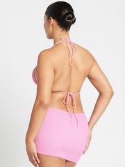 Bond-eye Shimmer Dara Tube Top/Skirt In Wild Rose, view 5, click to see full size