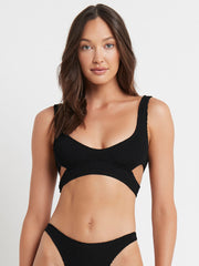 Bond-eye Nino Crop Top Eco In Black, view 1, click to see full size