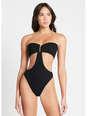 Bond-eye Thera One Piece In Black, view 1, click to see full size