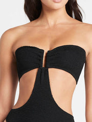 Bond-eye Thera One Piece In Black, view 4, click to see full size