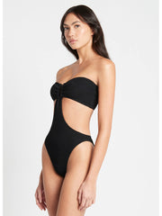 Bond-eye Thera One Piece In Black, view 3, click to see full size