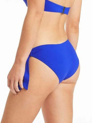 Sea Level Essentials Tie Side Regular Bottom in Cobalt, view 2, click to see full size