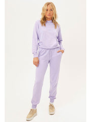Frankies Bikinis Aiden Sweatshirt In Lilac, view 3, click to see full size