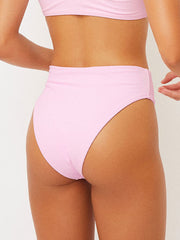 Frankies Bikinis Jenna Bottom in Love Pink, view 2, click to see full size