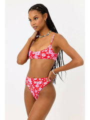 Frankies Bikinis Dallas Top in Coconut Girl, view 3, click to see full size