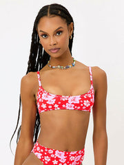 Frankies Bikinis Dallas Top in Coconut Girl, view 1, click to see full size