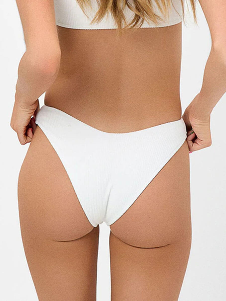 Frankies Bikinis Enzo Bottom In White