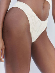 Frankies Bikinis Enzo Patchwork Bottom in Angel Dust, view 3, click to see full size