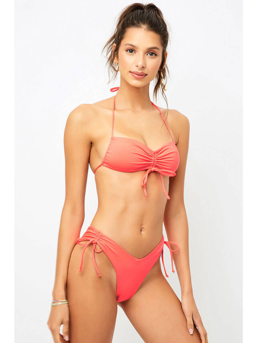 Frankies Bikinis Reece Top Coral – Sandpipers
