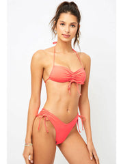 Frankies Bikinis Reece Top Coral, view 1, click to see full size