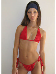 Frankies Bikinis Tia Top in Crimson, view 4, click to see full size