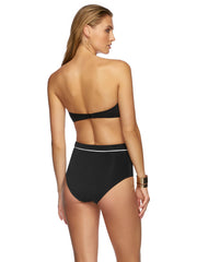 JETS Classique Bandeau Top Black/White, view 2, click to see full size