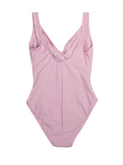 Karla Colletto One Piece Underwire Knot Twist In Pink, view 2, click to see full size