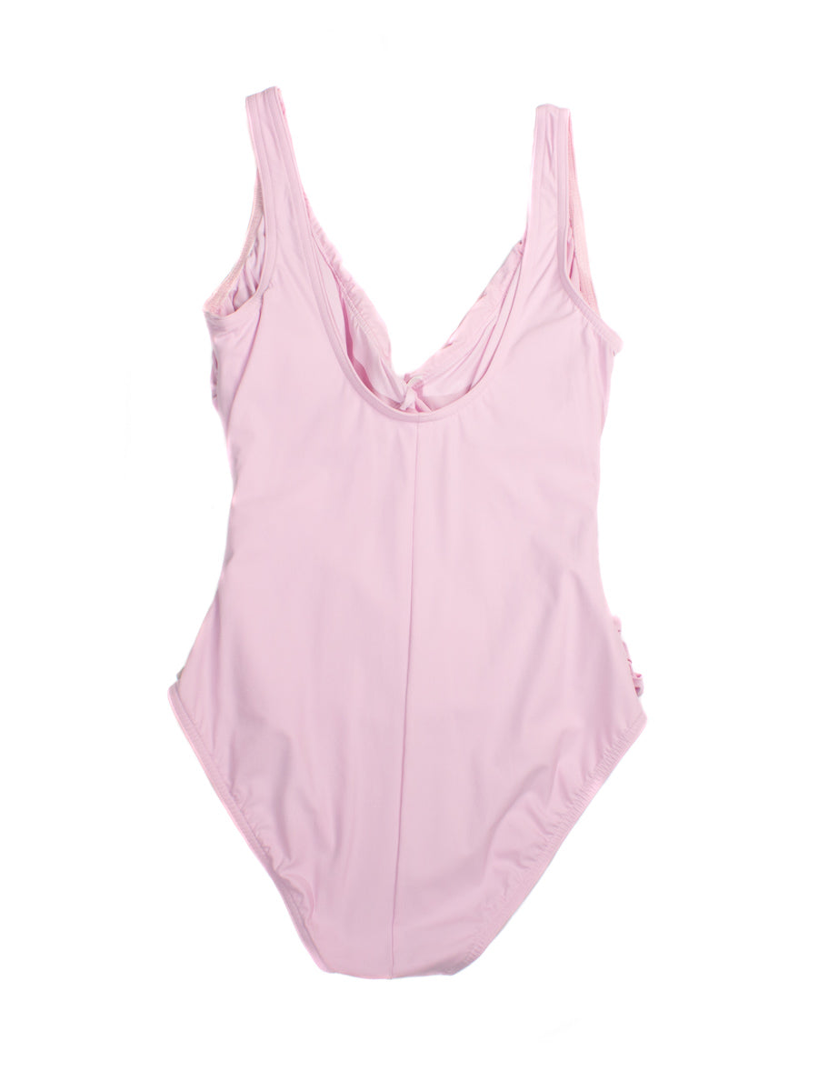 Karla Colletto One Piece Surplice Smart Suit In Pink