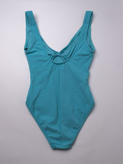 Karla Colletto One Piece Underwire Knot Twist In Neptune, view 3, click to see full size