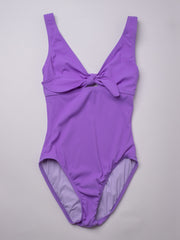 Karla Colletto V Neck Silent Underwire In Violet, view 1, click to see full size